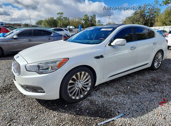 KNALW4D42H6036293 2017 KIA K900 Белый Передняя левая четверть