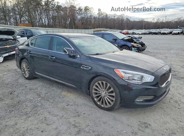 KNALW4D45H6036546 2017 KIA K900 Черный Передняя правая четверть
