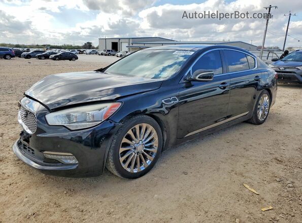 KNALW4D47G6028592 2016 KIA K900 Black Przód lewy