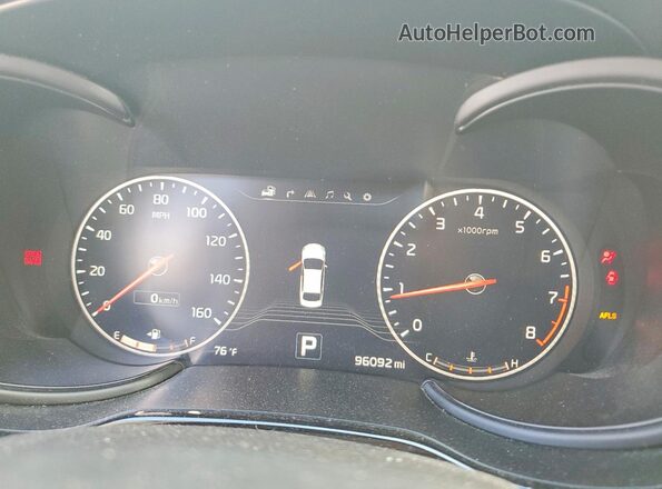 KNALW4D47G6028592 2016 KIA K900 Black Widok zestawu wskaźników