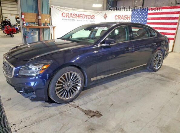 KNAS34J69K6008007 2019 KIA K900 Blue Przód lewy
