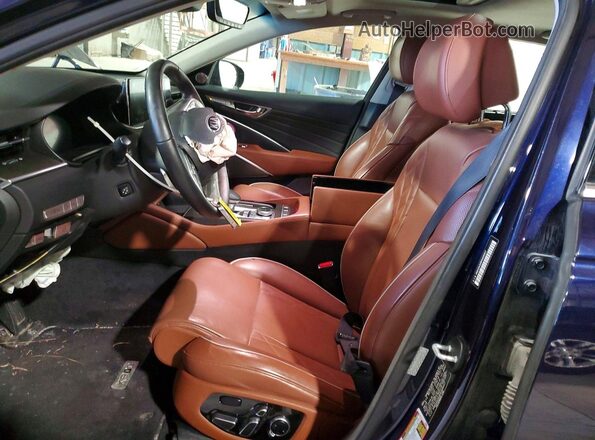 KNAS34J69K6008007 2019 KIA K900 Blue Widok wnętrza z przodu