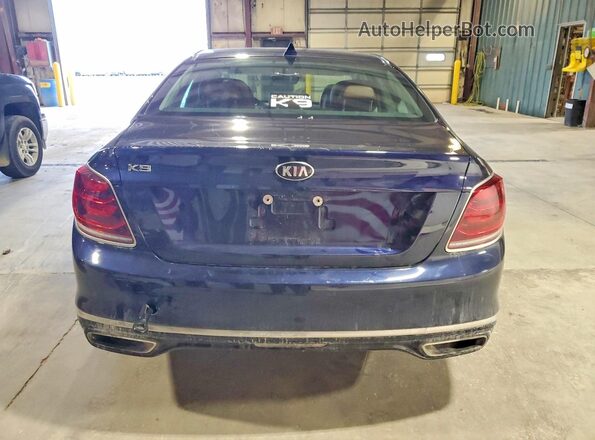 KNAS34J69K6008007 2019 KIA K900 Blue Widok z tyłu