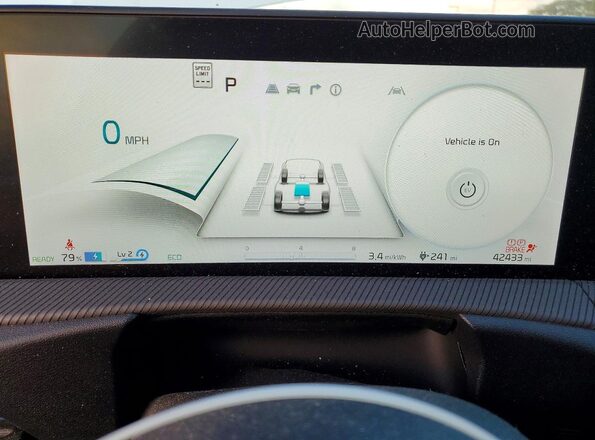 KNDC4DLC3N5043384 2022 KIA EV6 Белый Вид щитка приборов