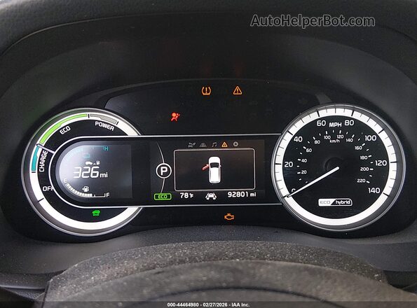 KNDCB3LC0K5322125 2019 KIA NIRO Синий Вид задних сидений