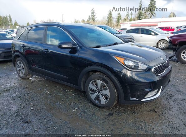 KNDCB3LC2H5073979 2017 KIA NIRO Черный Передняя правая четверть