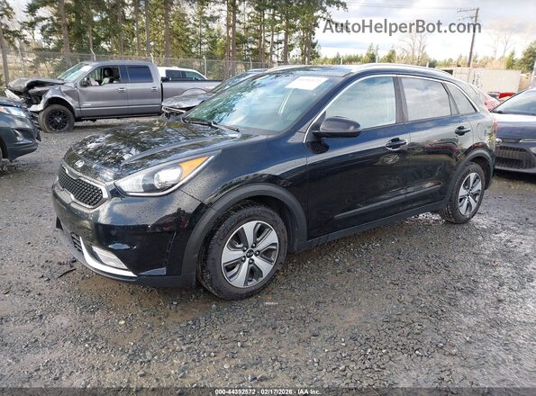 KNDCB3LC2H5073979 2017 KIA NIRO Черный Передняя левая четверть