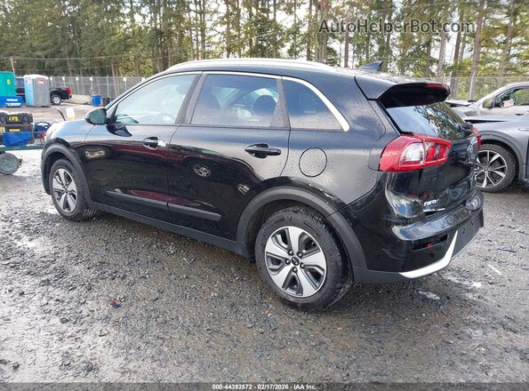 KNDCB3LC2H5073979 2017 KIA NIRO Черный Задняя левая четверть