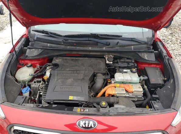 KNDCB3LC2K5305245 2019 KIA NIRO Red Vista interior trasera