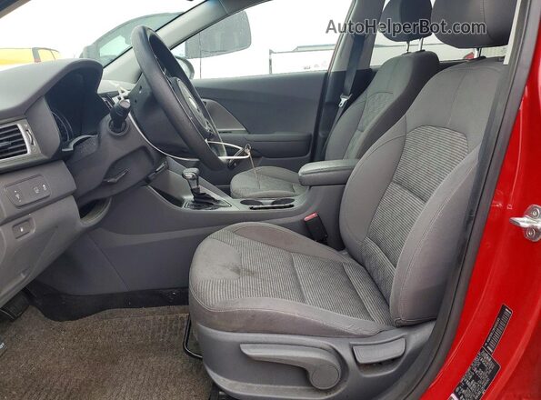 KNDCB3LC2K5305245 2019 KIA NIRO Red Vista interior delantera