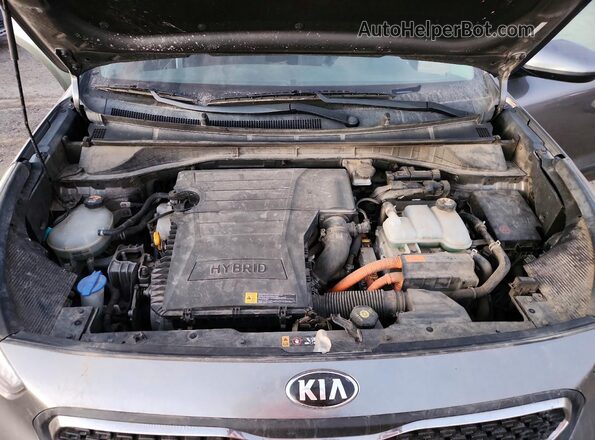 KNDCB3LC4H5059811 2017 KIA NIRO Серый Вид задней части салона