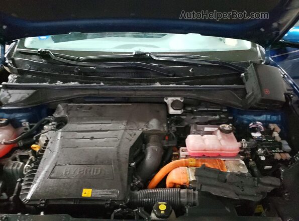KNDCB3LC5M5471617 2021 KIA NIRO Blue Widok komory silnika
