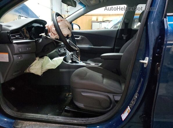 KNDCB3LC5M5471617 2021 KIA NIRO Blue Widok wnętrza z przodu