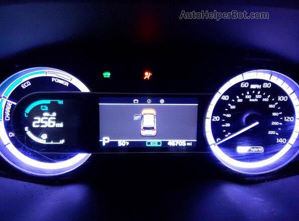 KNDCB3LC5M5471617 2021 KIA NIRO Blue Widok zestawu wskaźników