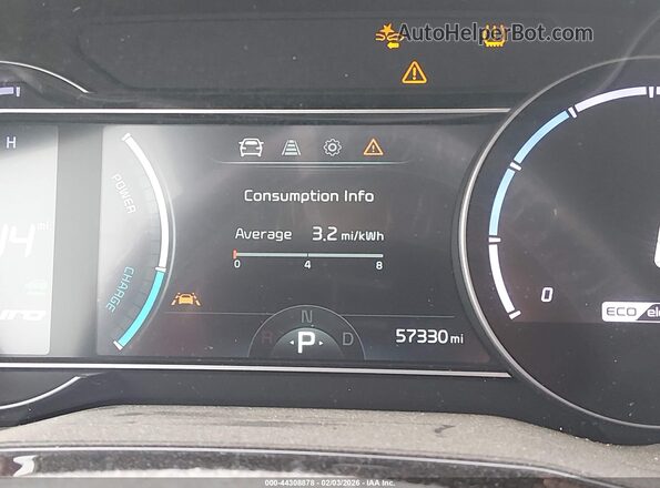 KNDCC3LG0L5074458 2020 KIA NIRO EV Blue Widok tylnych siedzeń