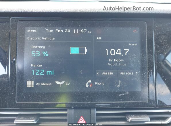 KNDCC3LG3L5061249 2020 KIA NIRO EV Белый 