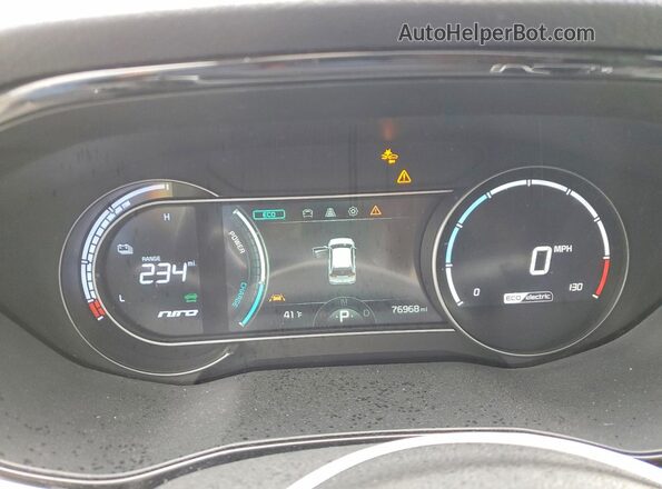 KNDCC3LG3N5159846 2022 KIA NIRO Белый Вид щитка приборов