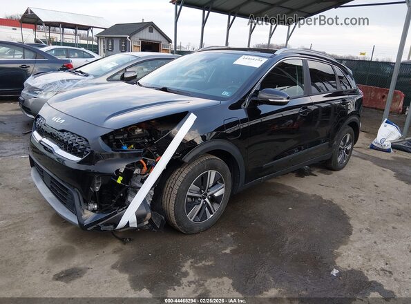 KNDCD3LD8N5547870 2022 KIA NIRO PLUG-IN HYBRID Black წინა მარცხენა ხედი სამი მეოთხედიდან