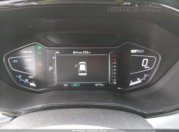 KNDCD3LD8N5547870 2022 KIA NIRO PLUG-IN HYBRID Black უკანა სავარძლების ხედი