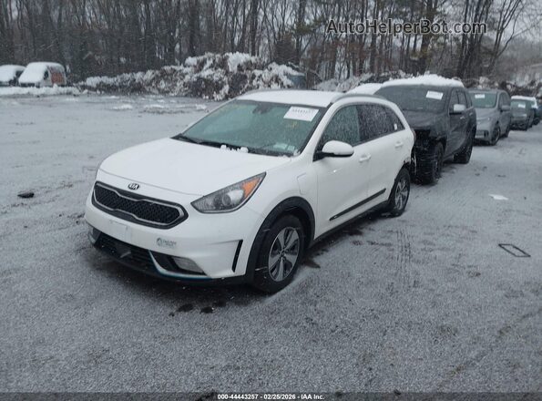 KNDCD3LD9K5237187 2019 KIA NIRO PLUG-IN HYBRID White Առջևի ձախ երեք քառորդ տեսարան