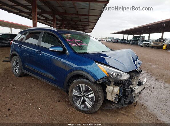 KNDCE3LC5M5465212 2021 KIA NIRO Синий Передняя правая четверть