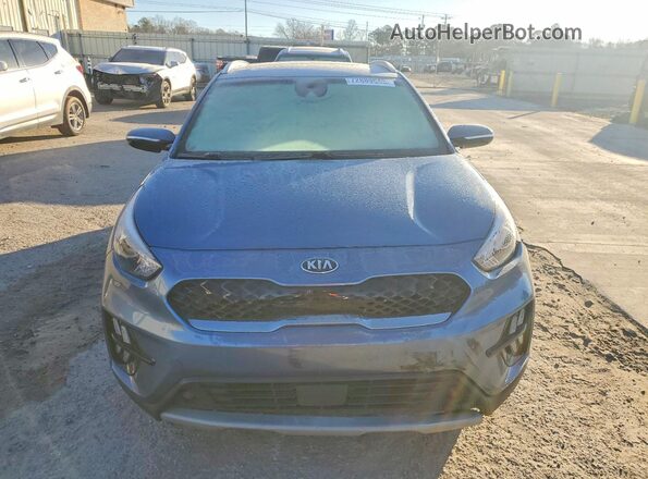 KNDCE3LC7M5463302 2021 KIA NIRO Blue Front view
