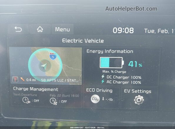 KNDCE3LG4L5047273 2020 KIA NIRO EV Белый 