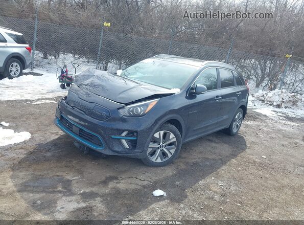KNDCE3LG4L5074439 2020 KIA NIRO EV Dark Blue Передняя левая четверть