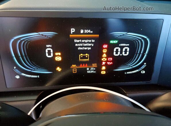 KNDCP3LE6S5232285 2025 KIA NIRO Белый Вид щитка приборов