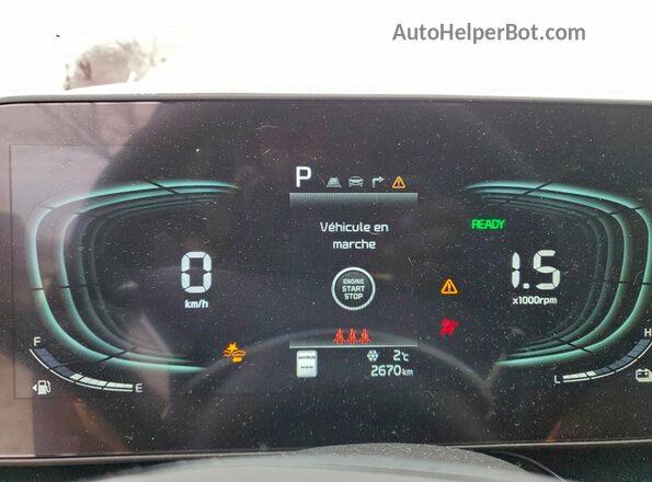 KNDCR3LE6S5298331 2025 KIA NIRO Красный Вид щитка приборов