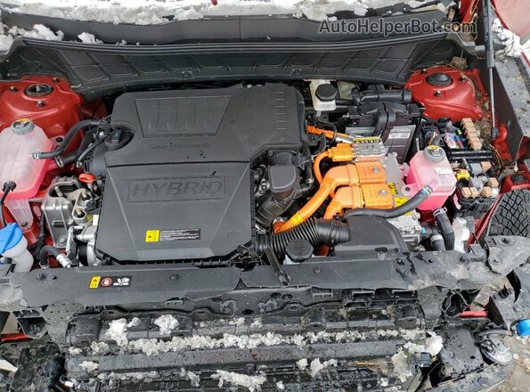 KNDCR3LE6S5298331 2025 KIA NIRO Красный Вид задней части салона