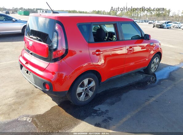 KNDJN2A25K7022927 2019 KIA SOUL Красный Задняя правая четверть