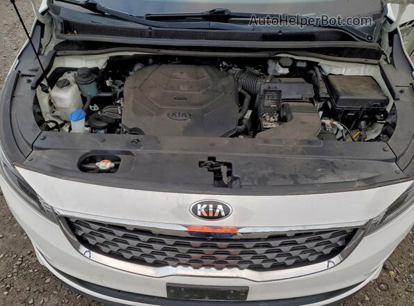 KNDMA5C12L6586606 2020 KIA SEDONA White Widok komory silnika
