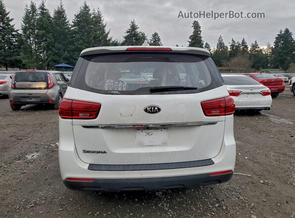 KNDMA5C12L6586606 2020 KIA SEDONA White Widok z tyłu