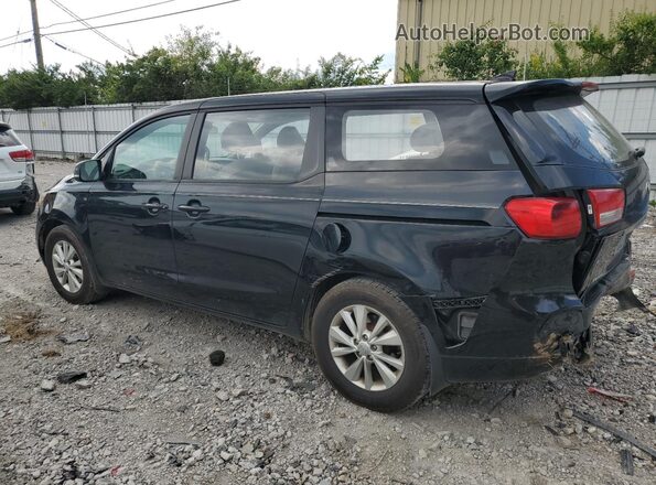 KNDMA5C17G6184554 2016 KIA SEDONA Черный Задняя левая четверть