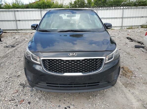 KNDMA5C17G6184554 2016 KIA SEDONA Черный Вид спереди