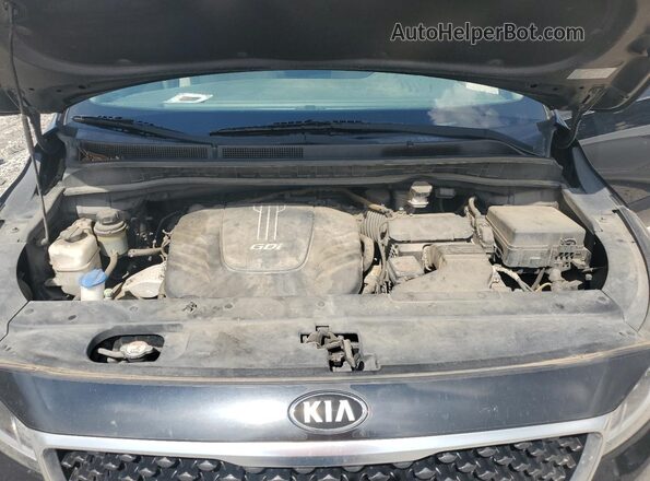 KNDMA5C17G6184554 2016 KIA SEDONA Черный Вид подкапотного пространства