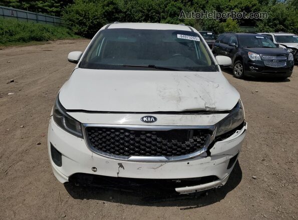 KNDMB5C12H6249406 2017 KIA SEDONA White Вид спереду
