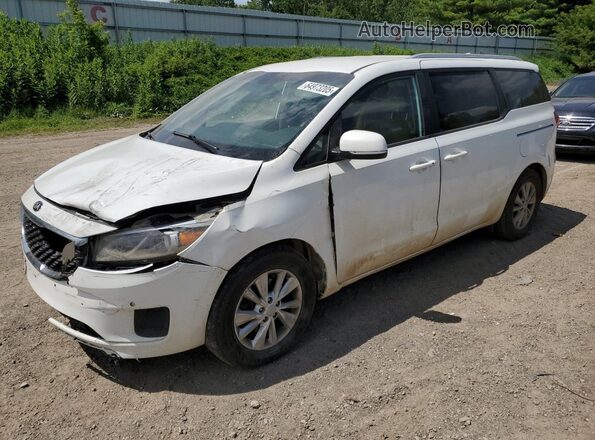 KNDMB5C12H6249406 2017 KIA SEDONA White Передня ліва чверть