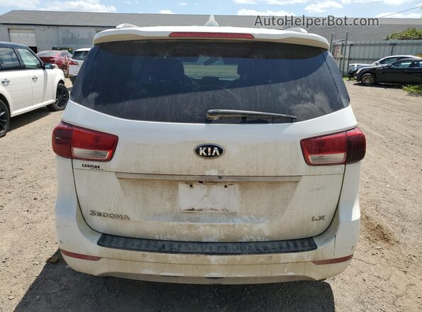KNDMB5C12H6249406 2017 KIA SEDONA White Вид ззаду