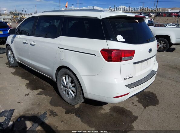 KNDMB5C12H6315694 2017 KIA SEDONA White Tył lewy