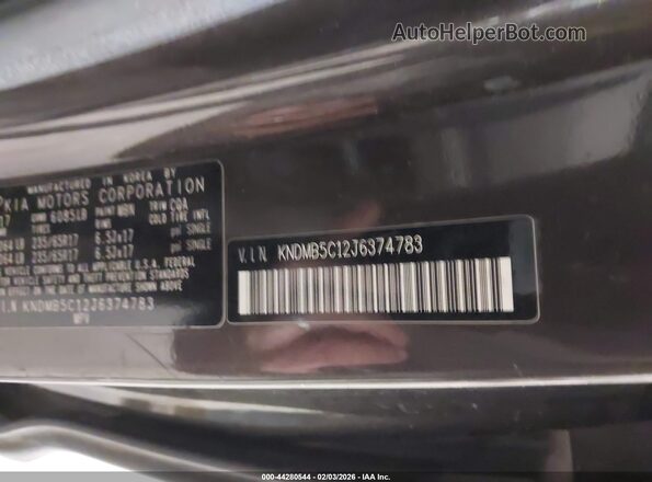 KNDMB5C12J6374783 2018 KIA SEDONA Коричневый Вид подкапотного пространства