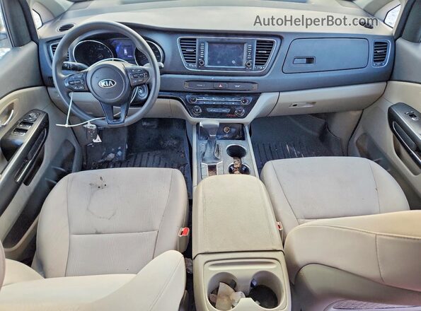 KNDMB5C12M6668463 2021 KIA SEDONA Silver Առջևի վահանակի տեսք