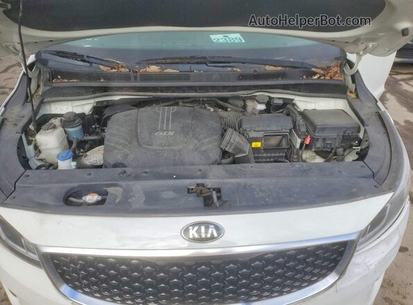 KNDMB5C14J6389379 2018 KIA SEDONA White Widok komory silnika
