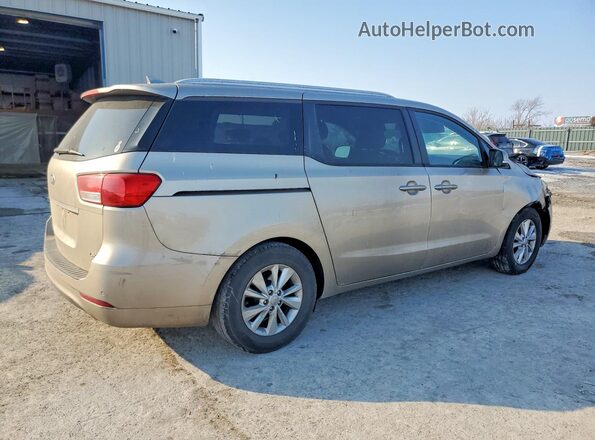 KNDMB5C15G6151887 2016 KIA SEDONA Желто-коричневый Задняя правая четверть