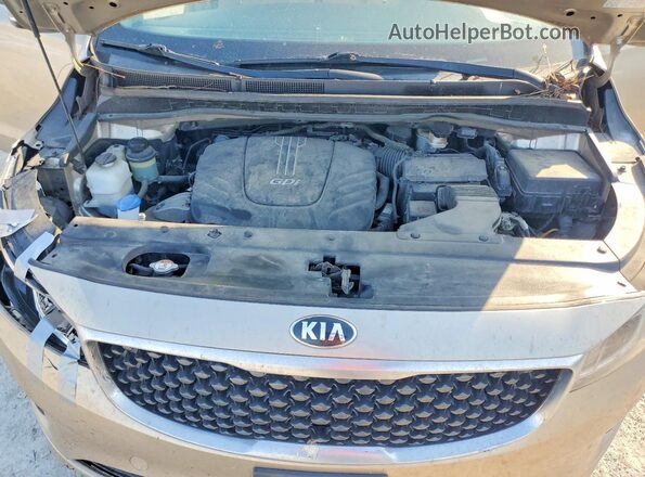 KNDMB5C15G6151887 2016 KIA SEDONA Желто-коричневый Вид подкапотного пространства