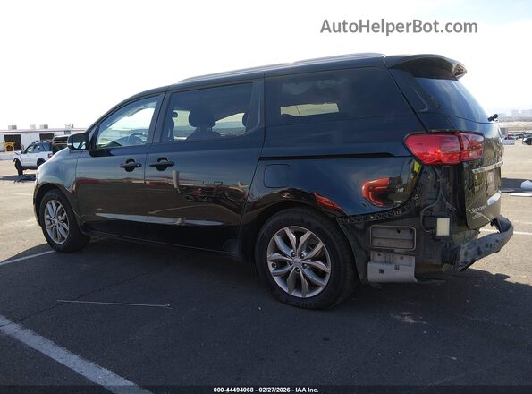 KNDMB5C15M6662365 2021 KIA SEDONA Black Trasero izquierdo