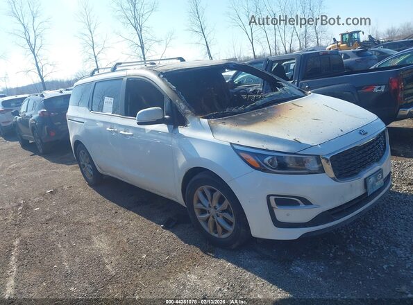 KNDMB5C16K6556827 2019 KIA SEDONA Белый Передняя правая четверть
