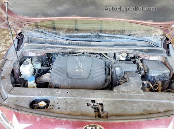 KNDMB5C17G6143306 2016 KIA SEDONA Бордовый Вид подкапотного пространства