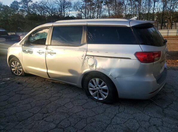 KNDMB5C17G6163233 2016 KIA SEDONA Серебряный Задняя левая четверть